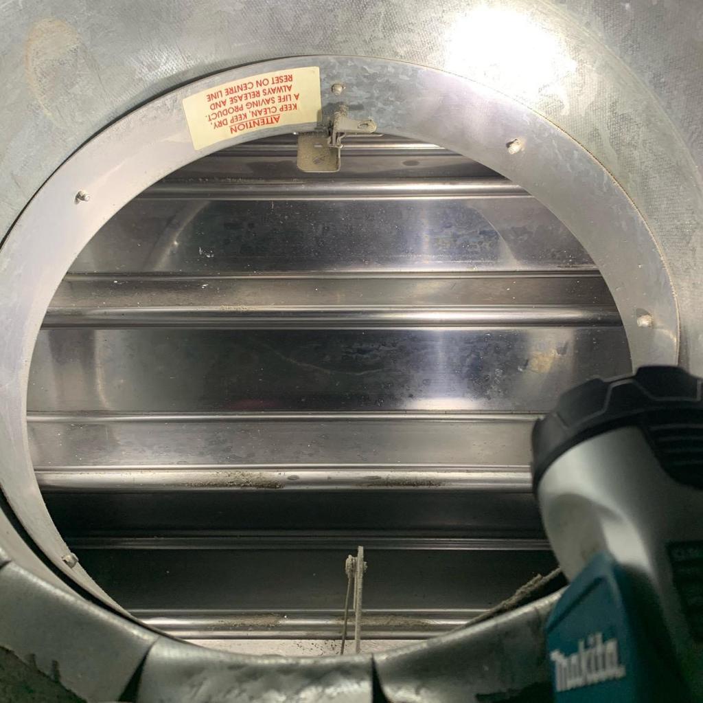 Fire Damper being inspected